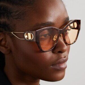 BRAND NEW Dior 30MONTAIGNE B2U CD40082U 53Y 26L0 Havana Brown Women Sunglasses